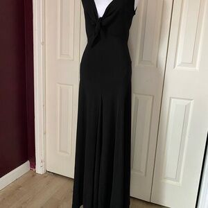 Shape FX Black Plunge Maxi Dress